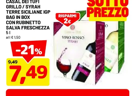 Vino rosso Terre Siciliane IGP
