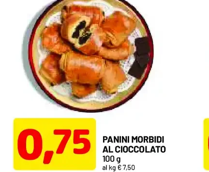 Panini morbidi al cioccolato
