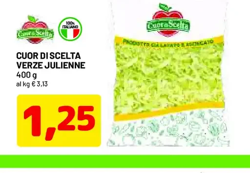 Cuor di scelta verze julienne