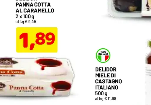 Panna cotta al caramello Delidor