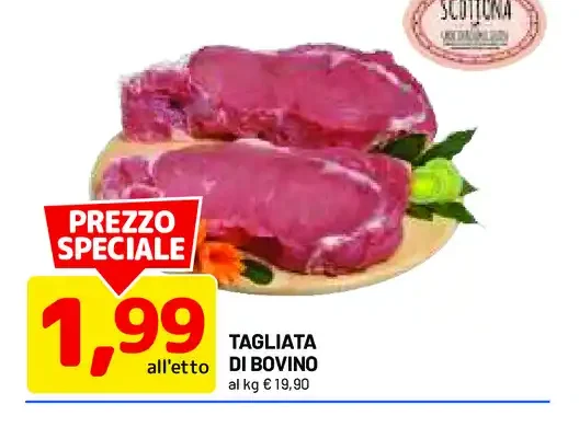 tagliata di bovino