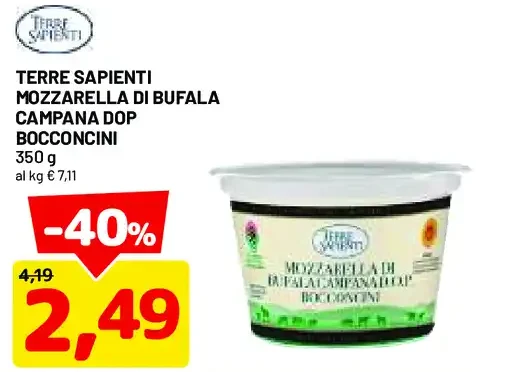 mozzarella di bufala campana DOP bocconcini