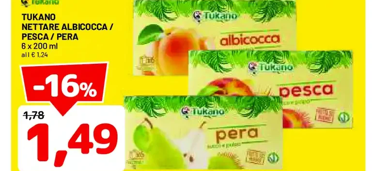 nettare albicocca / pesca / pera
