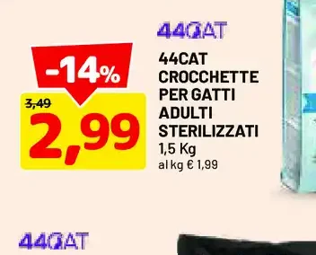 Crocchette per gatti adulti sterilizzati