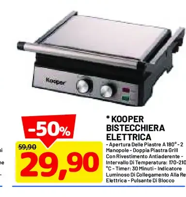 Bistecchiera elettrica Kooper
