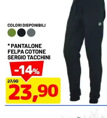 Pantalone felpa cotone