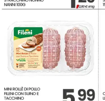 Mini rollè di pollo Fileni