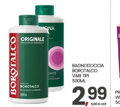 Bagno doccia Borotalco