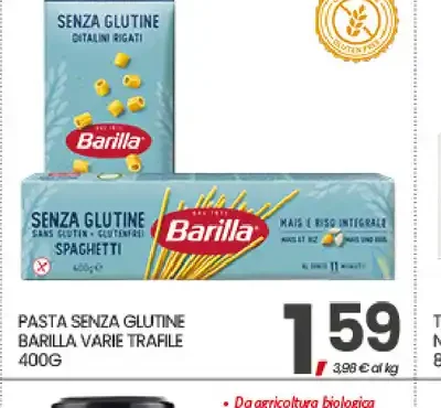 Pasta senza glutine Barilla varie trafile