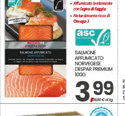 Salmone affumicato norvegese Despar Premium