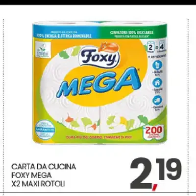 Carta da cucina Foxy Mega