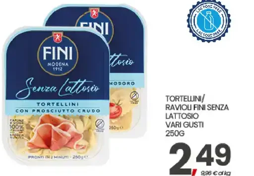 Tortellini/ravioli Fini senza lattosio vari gusti