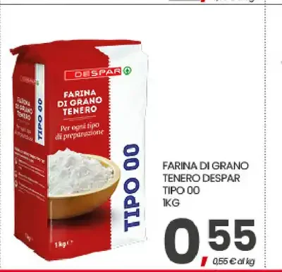 Farina di grano tenero Despar tipo 00