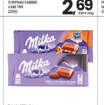 Tavoletta di cioccolato Milka