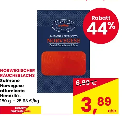Salmone norvegese affumicato Hendrik's