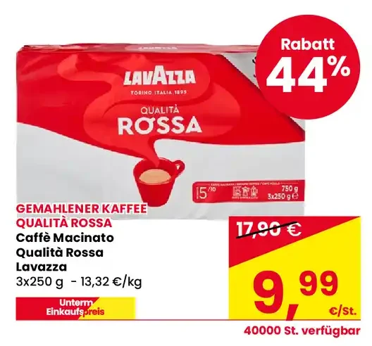 Caffè macinato Qualità Rossa Lavazza