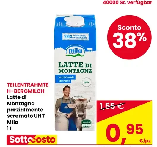 Latte di montagna Mila