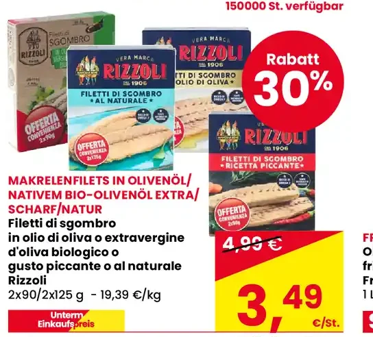 Filetti di sgombro Rizzoli