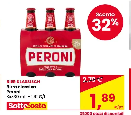 Birra classica Peroni