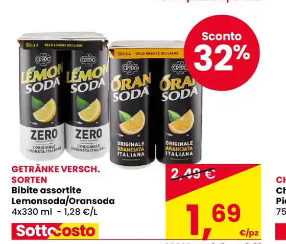 Bibite Lemonsoda/Oransoda assortite