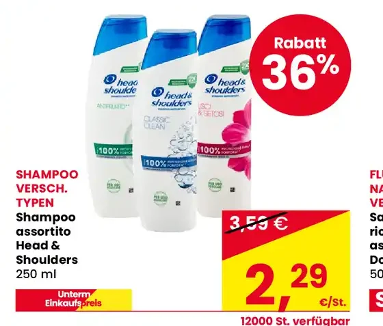 Shampoo Head & Shoulders assortito