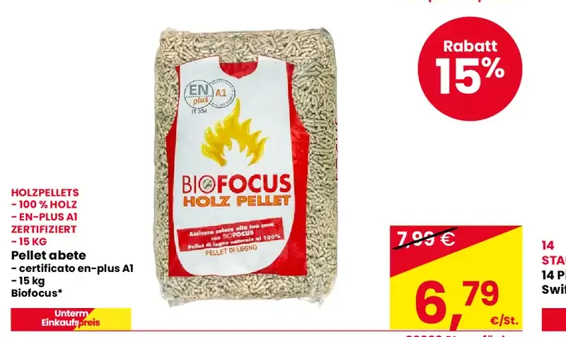 Pellet abete Biofocus