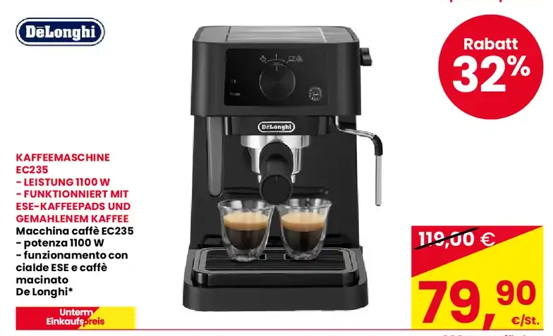 Macchina da caffè espresso EC235