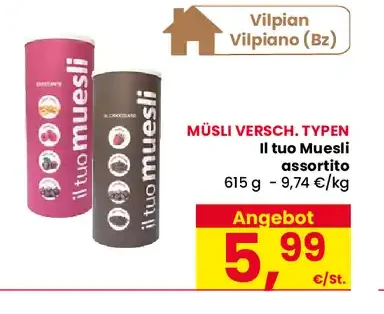 Muesli assortiti