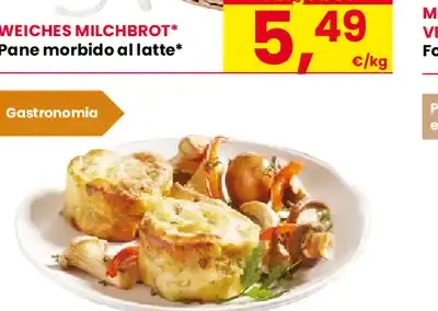 Pane morbido al latte