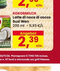 Latte di noce di cocco