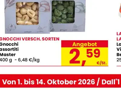 Gnocchi assortiti