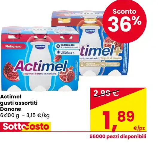 Actimel gusti assortiti Danone