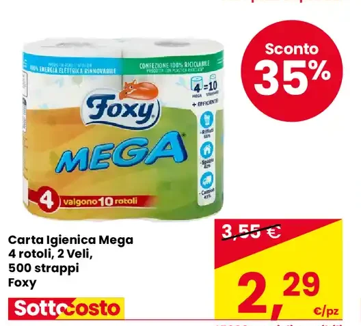 Carta igienica Mega Foxy