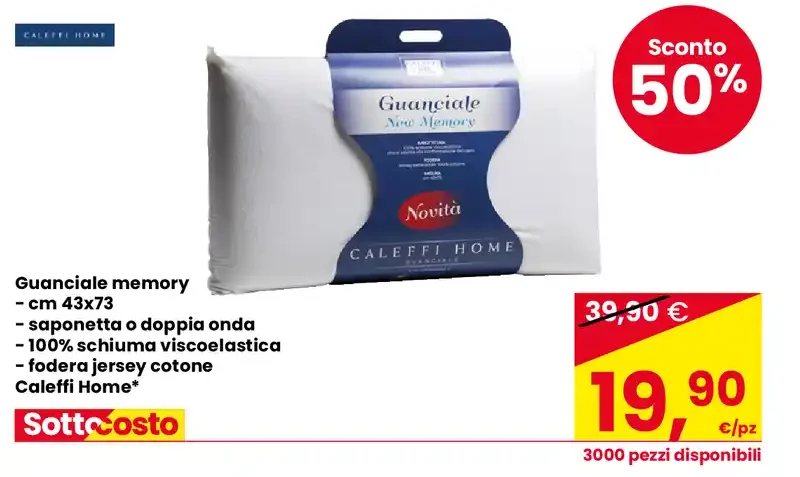 Guanciale memory Caleffi Home