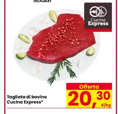 Tagliata di bovino Cucina Express
