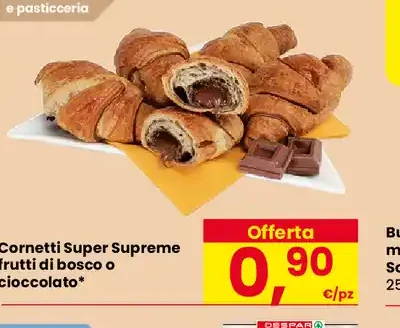 Cornetti Super Supreme frutti di bosco o cioccolato