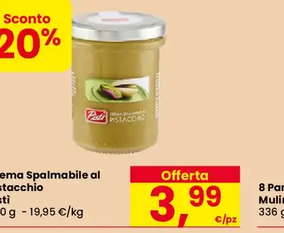 Crema spalmabile al pistacchio