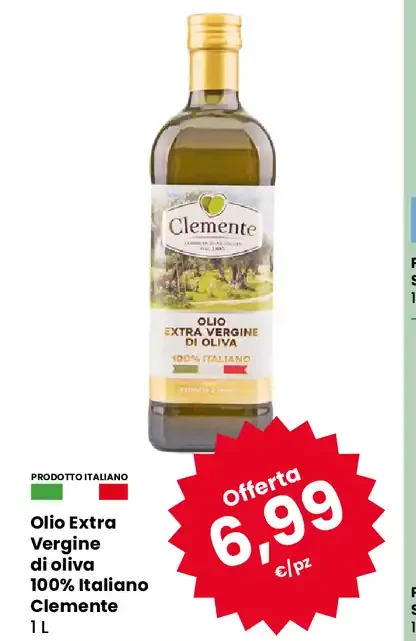 Olio extra vergine di oliva 100% italiano Clemente