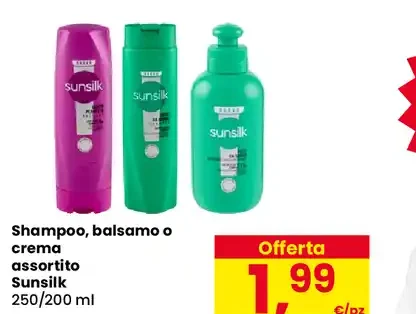Shampoo, balsamo o crema assortiti Sunsilk