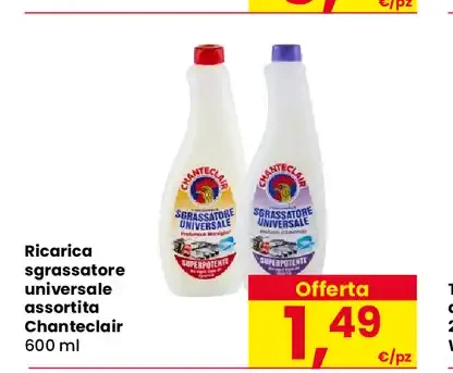 Ricarica sgrassatore universale assortita Chanteclair