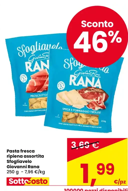 Pasta fresca ripiena assortita Sfogliavelo Giovanni Rana