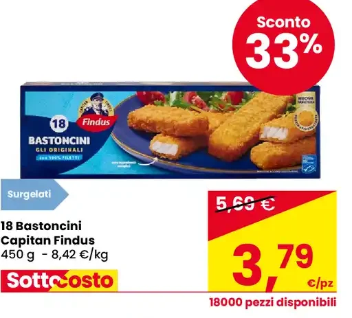 18 Bastoncini Captain Findus