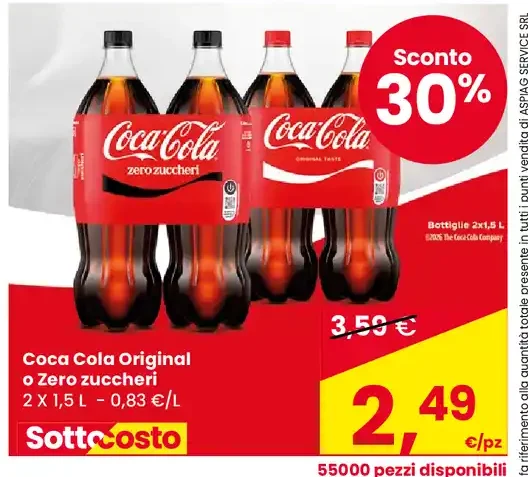 Coca Cola Original o Zero zuccheri