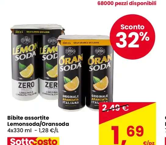 Bibite assortite Lemonsoda/Oransoda