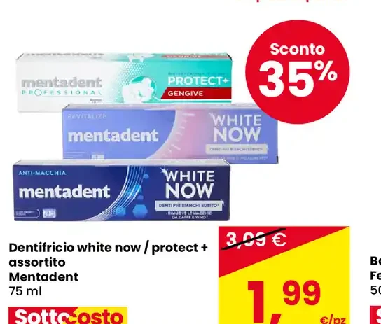 Dentifricio White Now/Protect+ assortito Mentadent