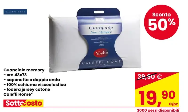 Guanciale memory Caleffi Home