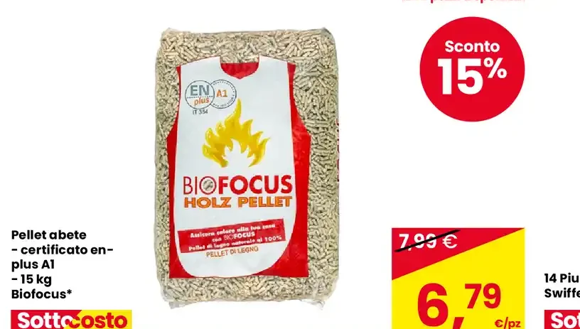 Pellet abete certificato EN-plus A1 Biofocus