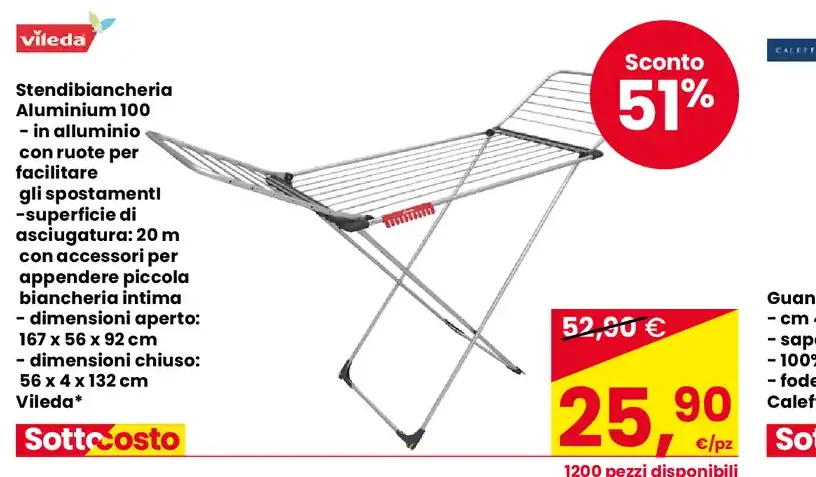 Stendibiancheria Alluminium 100 Vileda