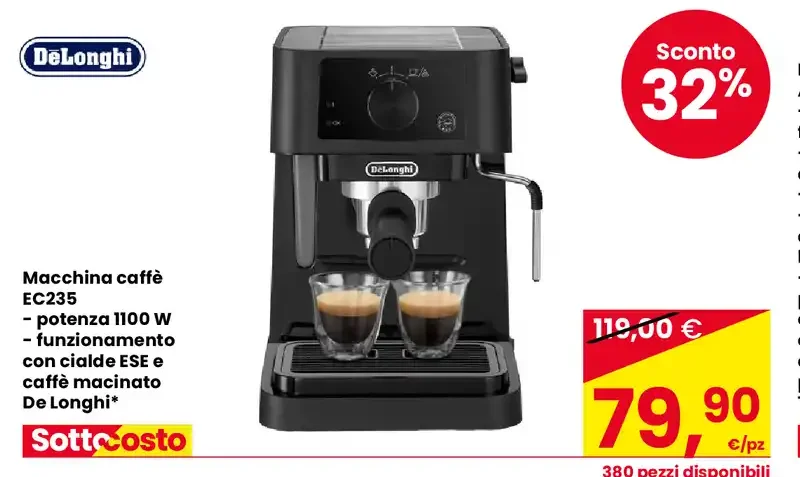 Macchina caffè DeLonghi EC235