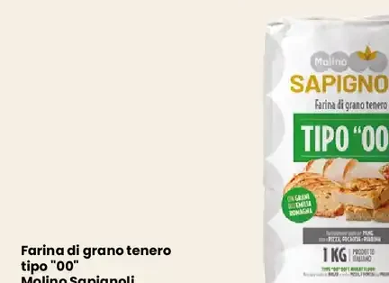 Farina di grano tenero tipo 00 Molino Spagnoli 1 kg